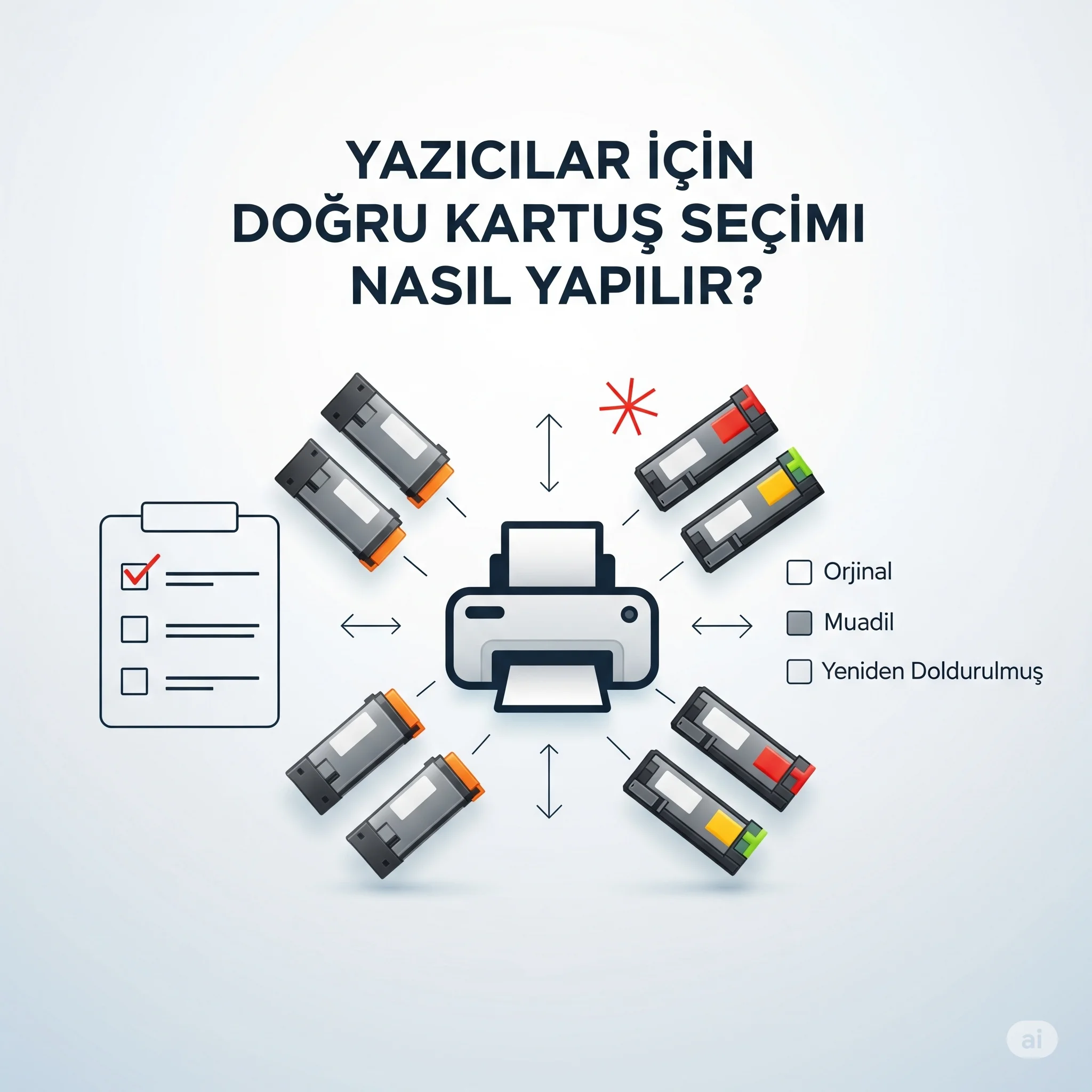 Yazıcılar İçin Doğru Kartuş Seçimi Nasıl Yapılır?