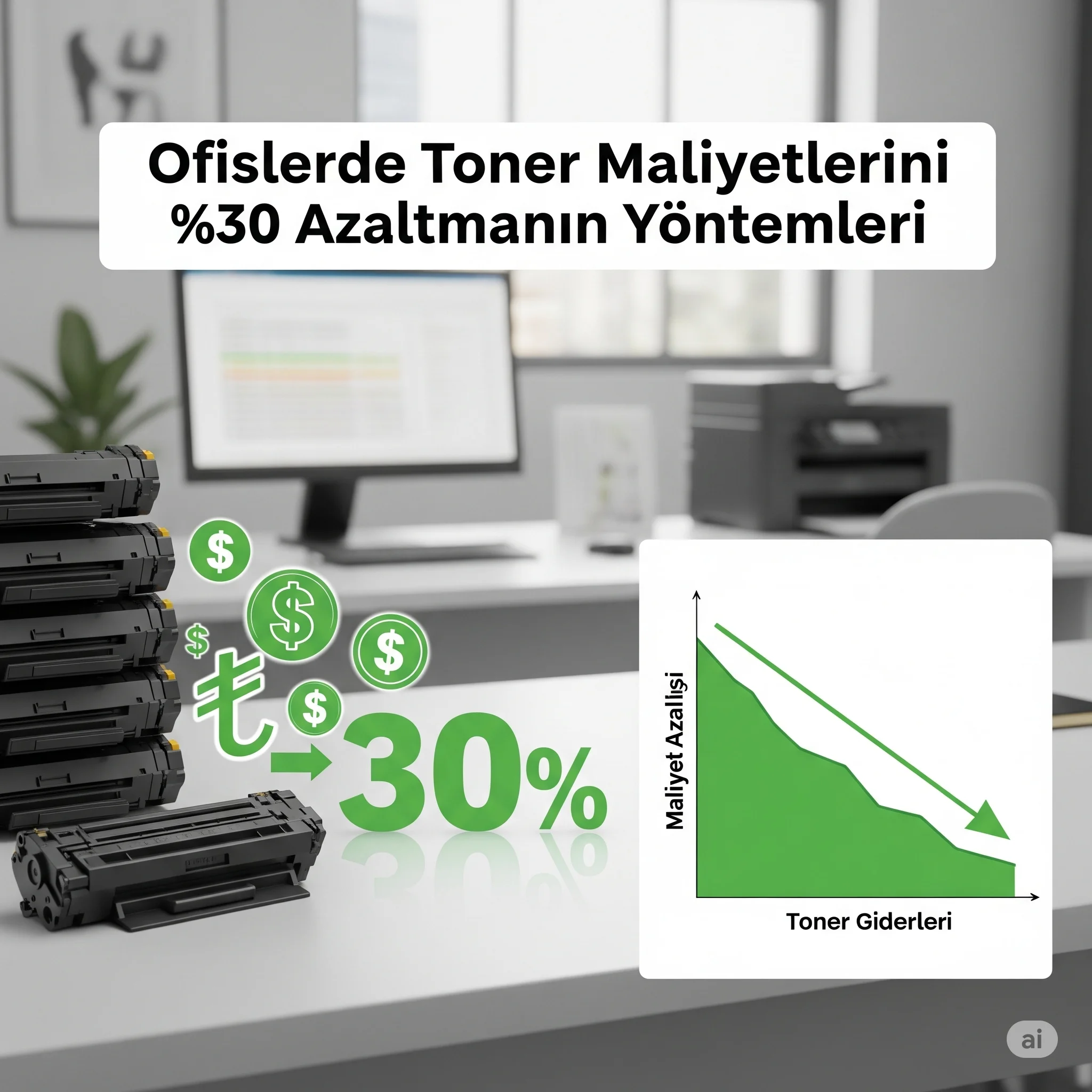 Ofislerde Toner Maliyetlerini %30 Azaltmanın Yöntemleri